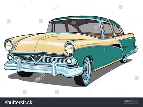 3,402 50s cars Stock Vectors, Images & Vector Art | Shutterstock