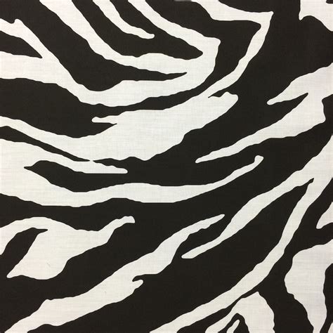 Zebra Print Cotton Polyester Fabric Broadcloth 60" Wide