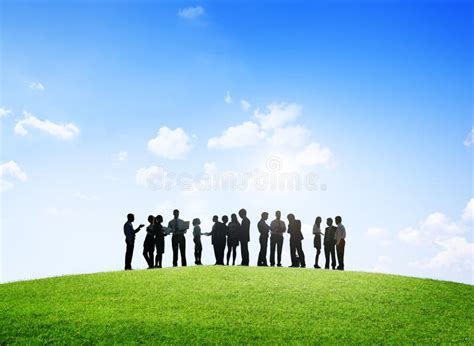 Group of Business People Working Outdoors Stock Image - Image of discussion, ideas: 41315927