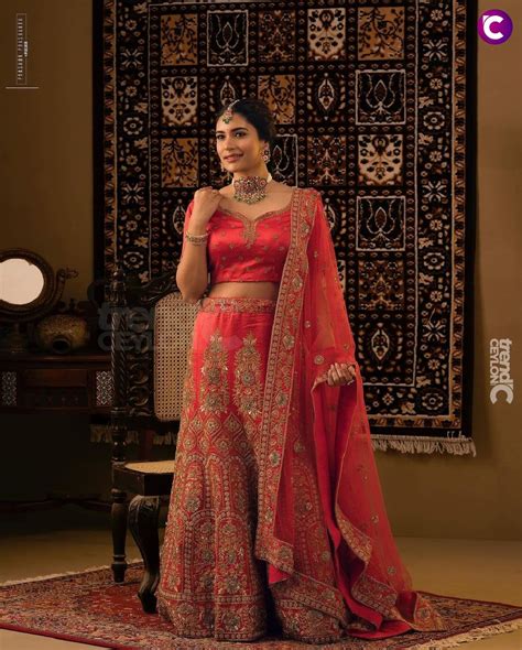 Stunning Photos: Tarini Kalingarayar in Red Lehenga