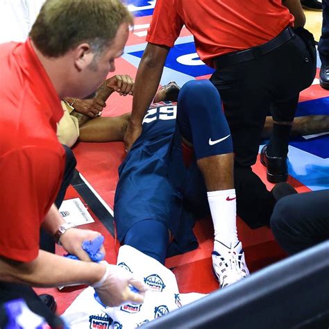 Paul George Injury / Photos: Teammates React To Paul George's Gruesome Leg Injury / Los angeles ...