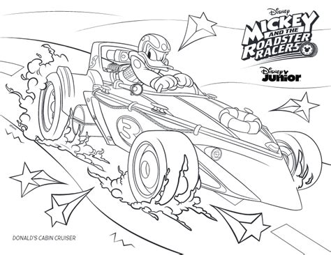 Mickey Mouse Roadster Racers Coloring Pages Coloring Pages