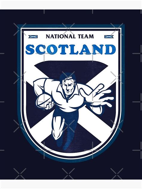 "Scotland National Rugby Team Emblem" Poster for Sale by Salukeart ...