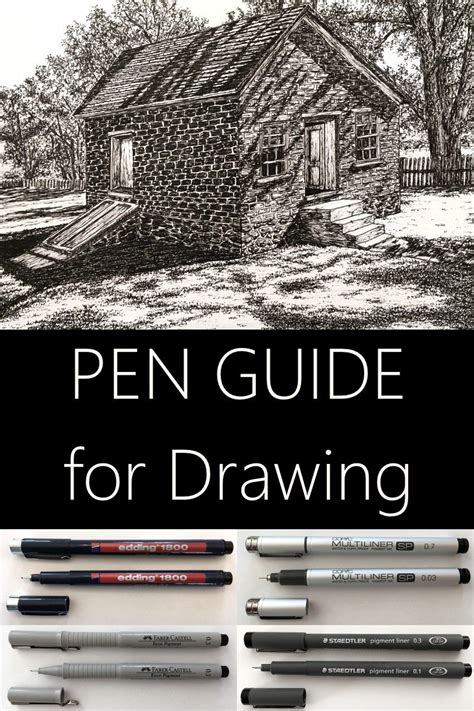 Ultimate Guide for Drawing Pens for Artists | Ink pen art, Sketches ...