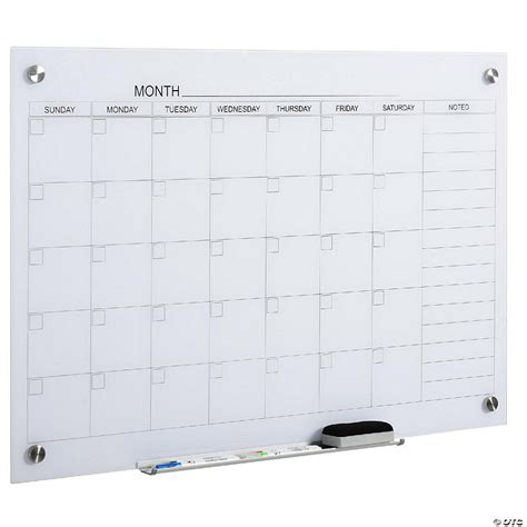 Monthly Whiteboard Calendar For Wall - Timi Robbin