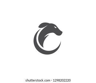 Dog Head Logo Vector Stock Vector (Royalty Free) 1298202220 | Shutterstock