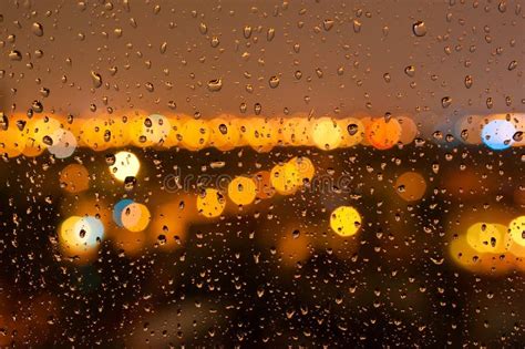 Rain Window Night