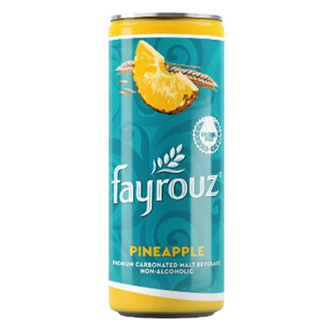 Fayrouz Malt Beverage Pineapple Can 250ml Online at Best Price | Non ...