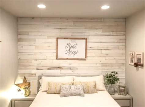 20 Best Budget Friendly DIY Accent Wall Ideas | Feature wall bedroom, Wood walls bedroom, Accent ...