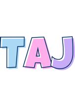 Taj Logo | Name Logo Generator - Candy, Pastel, Lager, Bowling Pin, Premium Style