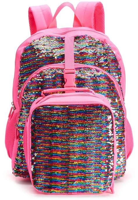 Kids Flippable Sequin Backpack & Lunch Bag Set | Sequin backpack, Backpack lunch bag, Minimalist bag