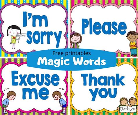 Magic Words | Kindergarten learning activities, English classroom ...