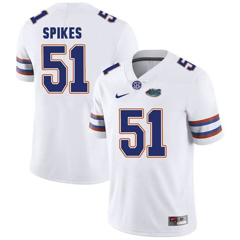 Florida Gators White Brandon Spikes Football Player Performance Jersey ...