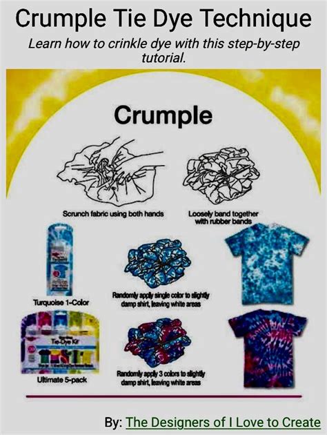 Crumple Tie Dye Technique | Tie dye techniques, Tie dye patterns diy ...