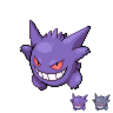 Custom Sprites: Gengar by Michael12DZ on DeviantArt