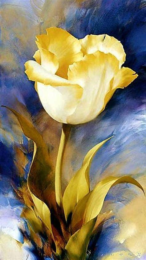 #OilPaintingFlowers | Flower art painting, Flower painting, Oil ...