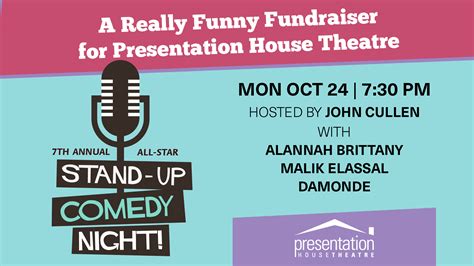 7th Annual All-Star Stand-Up Comedy Night Oct 24, 2022 - Presentation House Theatre