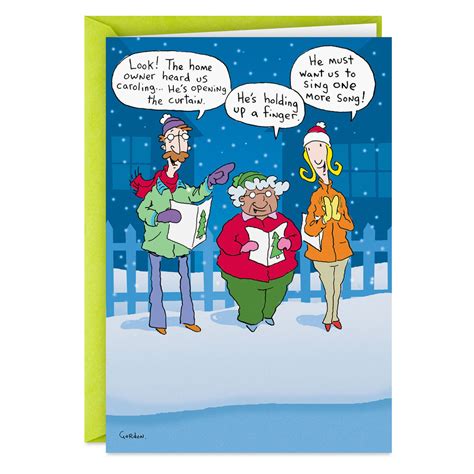 Christmas Carolers Funny Christmas Card - Greeting Cards - Hallmark