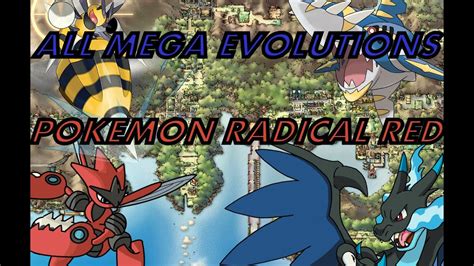 All Mega Evolutions-Pokemon Radical Red - YouTube