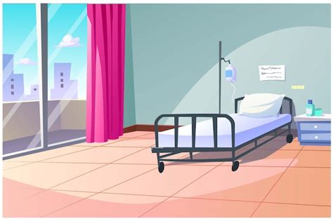 Cartoon Hospital Bed
