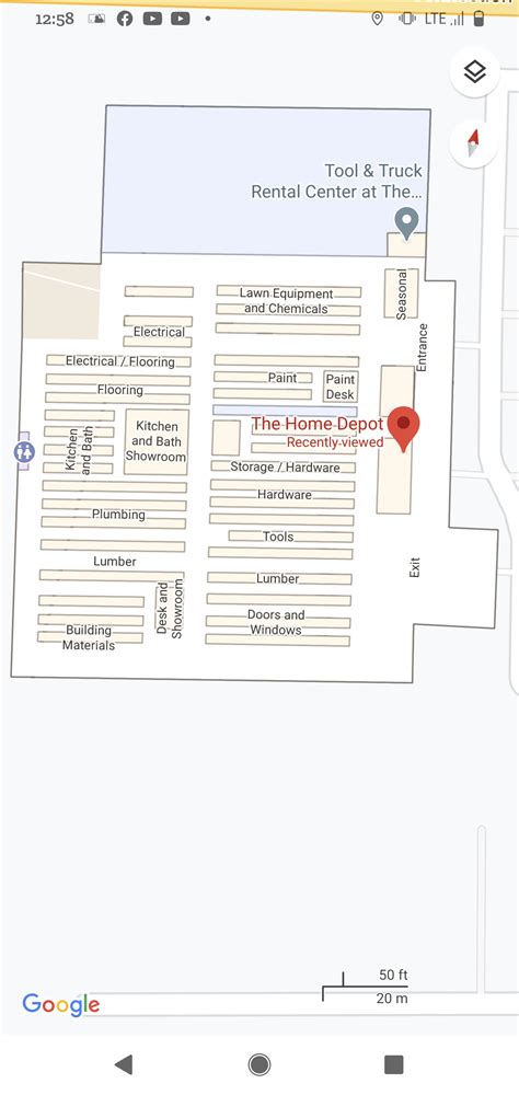 Home Depot Store Layout Map