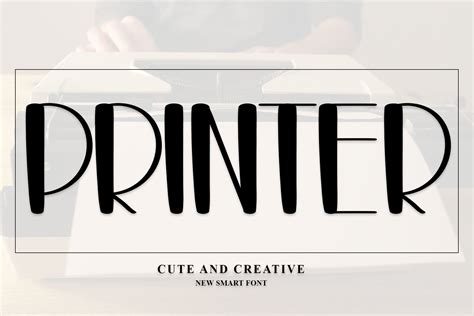 Printer Font by Inermedia STUDIO · Creative Fabrica