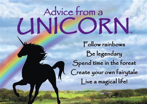 Advice from an Unicorn Jumbo Magnet | Unicorn quotes funny, Feel good ...