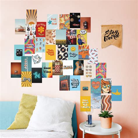 Hippie Aesthetic Wall Collage Kit Set | 4" x 6" – HausandHues