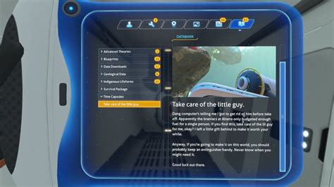 A Time Capsule. : subnautica