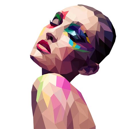 Polygon portrait | Polygon art, Illustration art, Geometric art