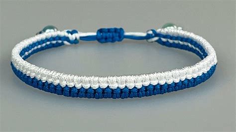 Continuous Larks Head Knot Friendship Bracelet | Easy Chain Macrame Bracelet DIY at Home【A034 ...