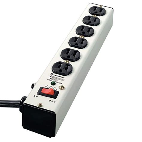 Intermatic 6 ft. 6-Outlet Surge Protector Strip Computer Grade with ...