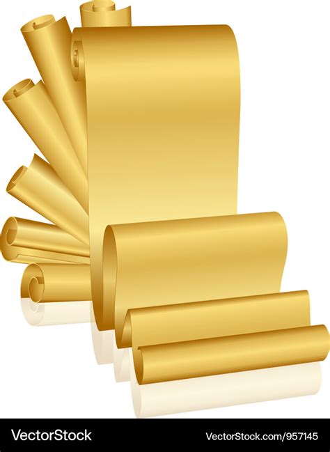 Gold scrolls Royalty Free Vector Image - VectorStock