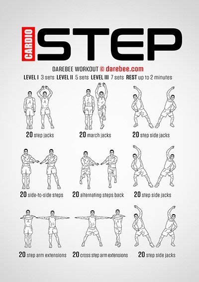 Visual Workouts | Step workout, Cardio workout plan, Beginner cardio ...