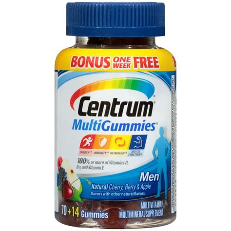 Centrum MultiGummies Men's Multivitamin Gummies, 84 Count - Walmart.com - Walmart.com