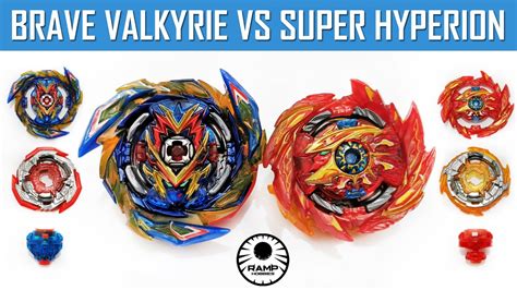 Brave Valkyrie VS Super Hyperion | Valt vs Hyuga! Beyblade Burst Battle (Sparking/ Superking ...