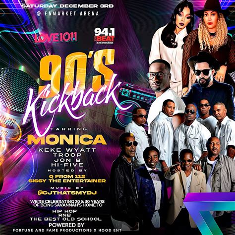 90's Kickback starring Monica | Enmarket Arena