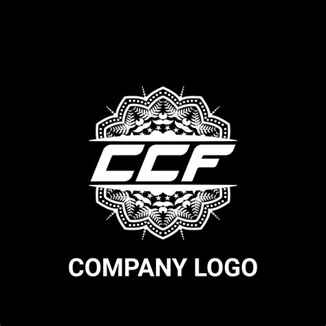 CCF letter royalty mandala shape logo. CCF brush art logo. CCF logo for ...