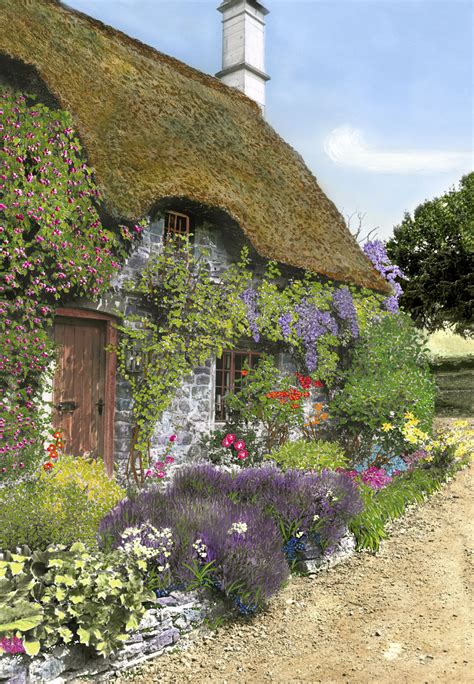 Thatched Roof Cottage – Martin Roberts Artwork