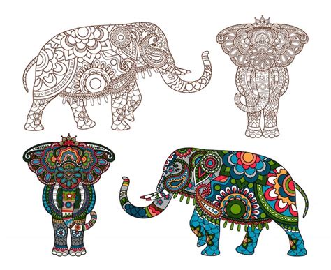 Vector indian elephant | Premium Vector