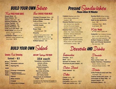 Havana Rumba Express Unveils Menus - Eater Louisville