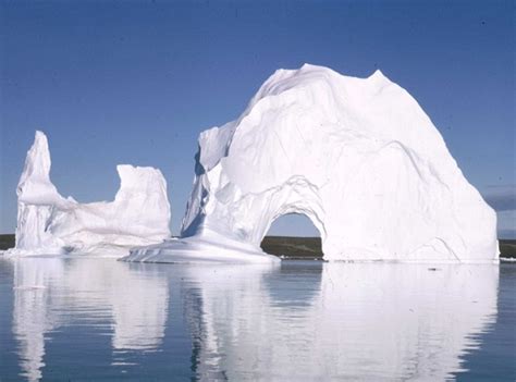 Icebergs in Scoresby Sund, the world's longest fjord, Greenland Photo