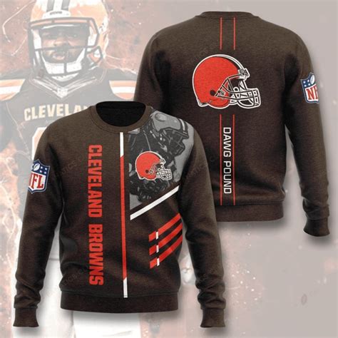 Cleveland Browns Dawg Pound Full Printing Sweater - RobinPlaceFabrics