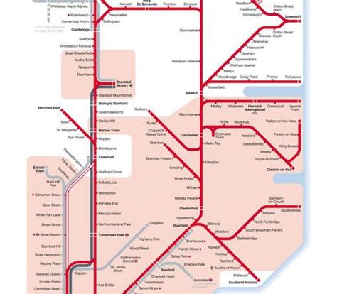 Greater Anglia – Tier Map – Walking. Gossip. Travel.