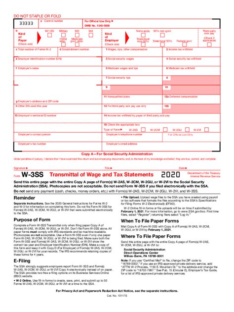 Irs W3 2020-2024 Form - Fill Out and Sign Printable PDF Template ...