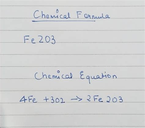 Peerless Molecular Formula Of Rust Write The Balanced Equation ...