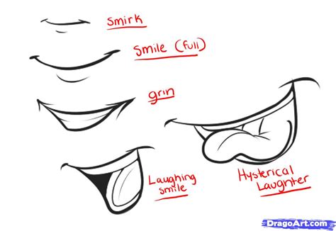 Smile Anime Mouth Drawing Reference - Koplo Png