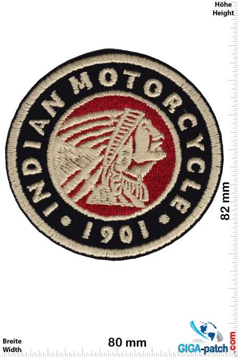 Indian Indian Motorcycle - 1901 - round - HQ - Aufnäher Shop / Patch ...