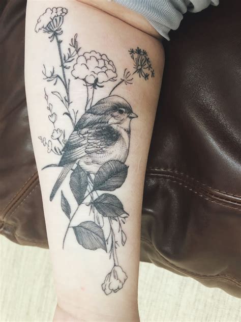 #tattoo #birds #bird #flowers #flower #inked #inktober #inkedmag # ...