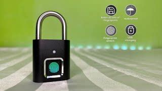 Smart Fingerprint Padlock (Silver) | Entrepreneur